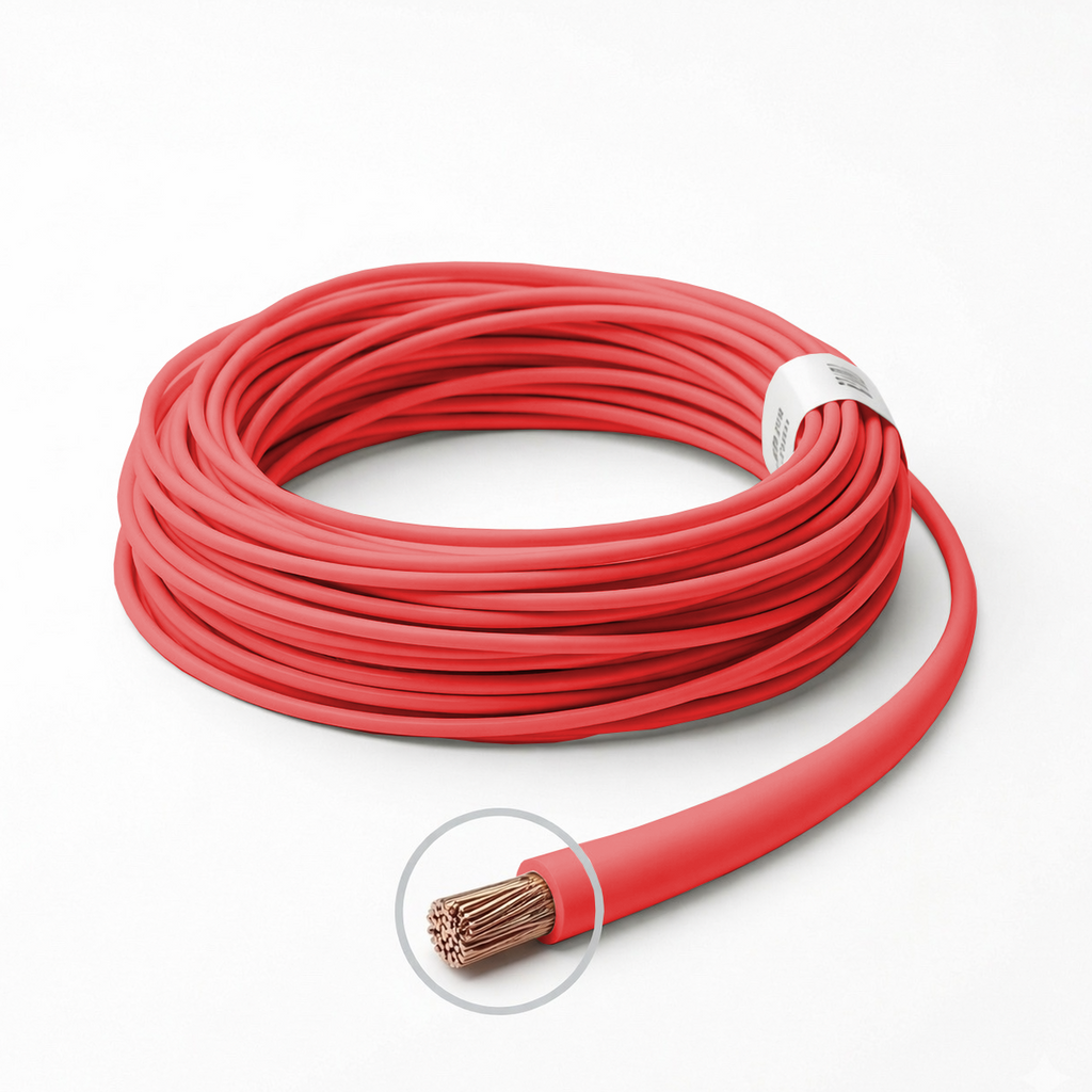 1m fio vermelho automotivo chicote ft TC chicotes 25mm
