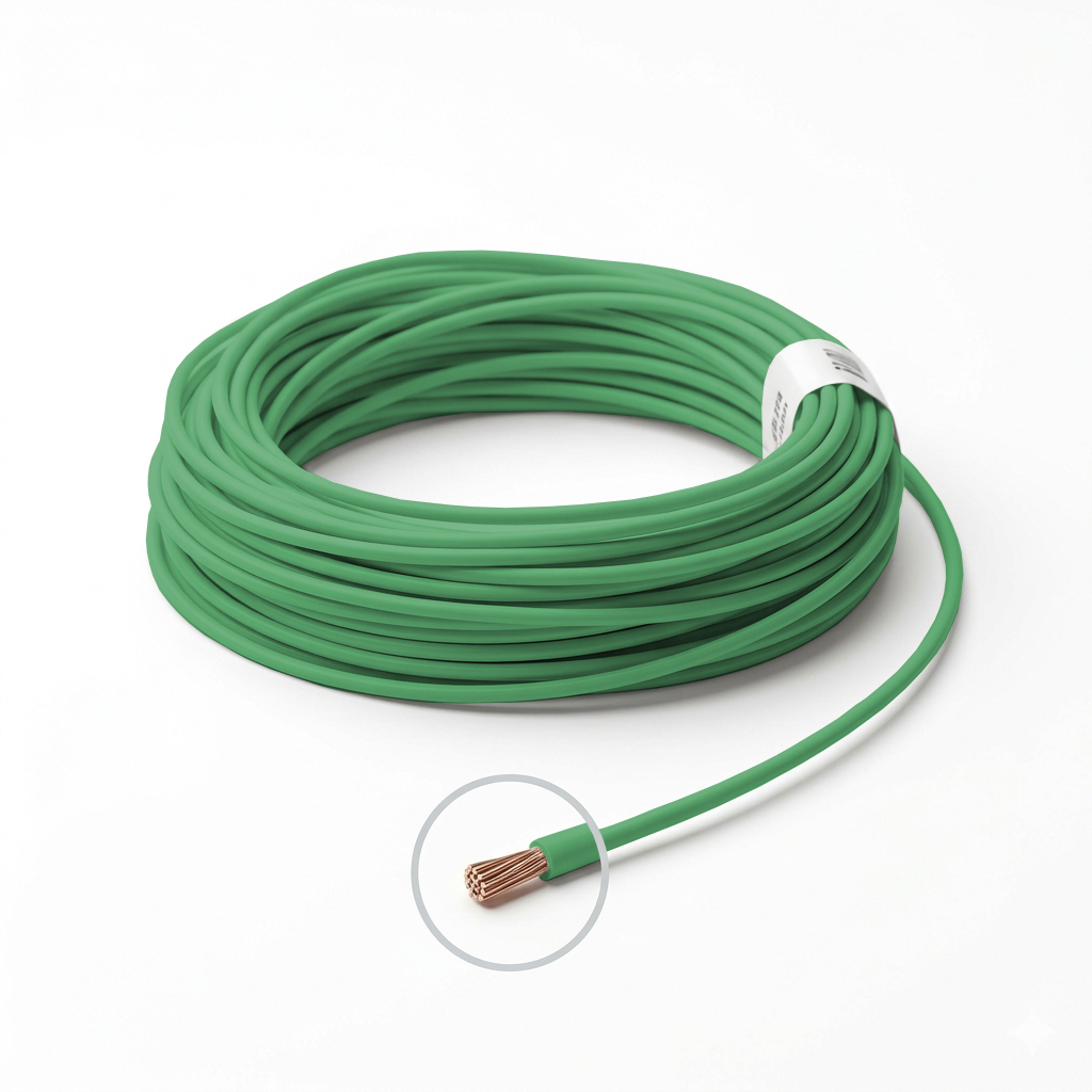 1m fio verde automotivo chicote ft TC chicotes 0,50mm 105°c