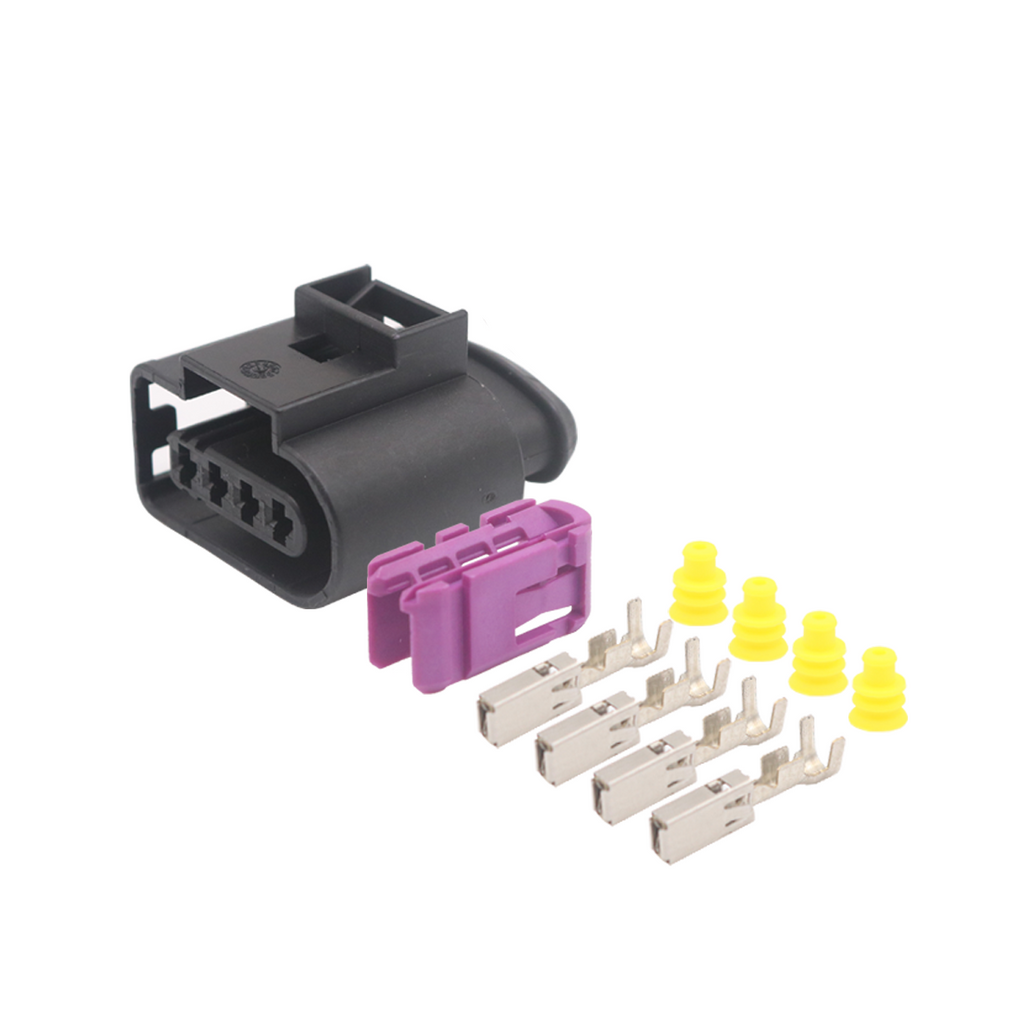 Conector plug 4 vias Bobina individual bosch VW Gol G6 fueltech