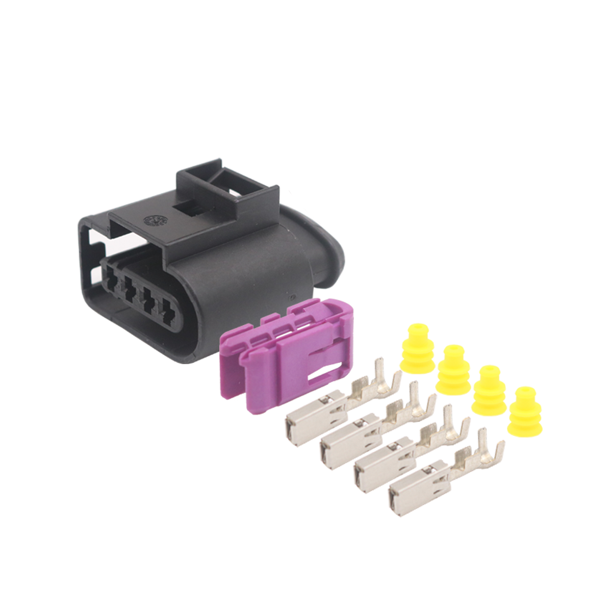 Conector plug 4 vias Bobina individual bosch VW Gol G6 fueltech