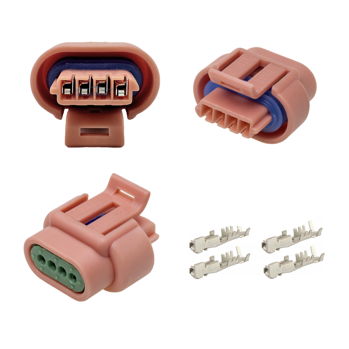 Conector Plug Desmontado 4 Vias Da Bobina Gm Corsa Mpfi