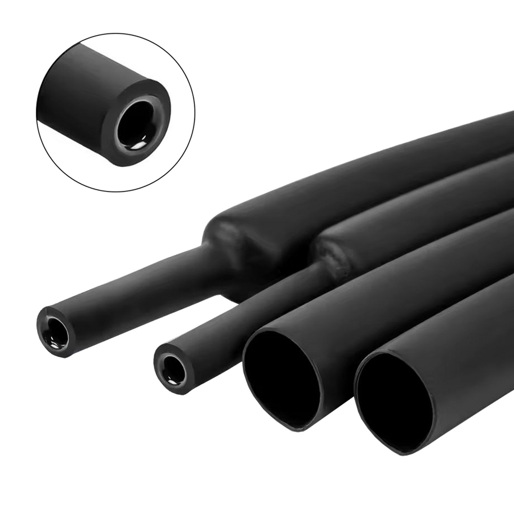1m termo retrátil com cola 1/8 3mm para Chicote automotivo