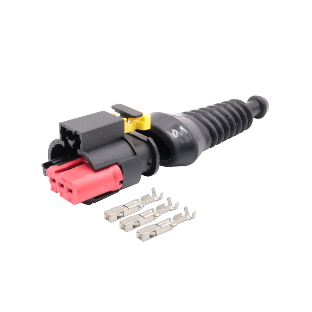 1x Conector plug bobina bosch mini performance + acabamento