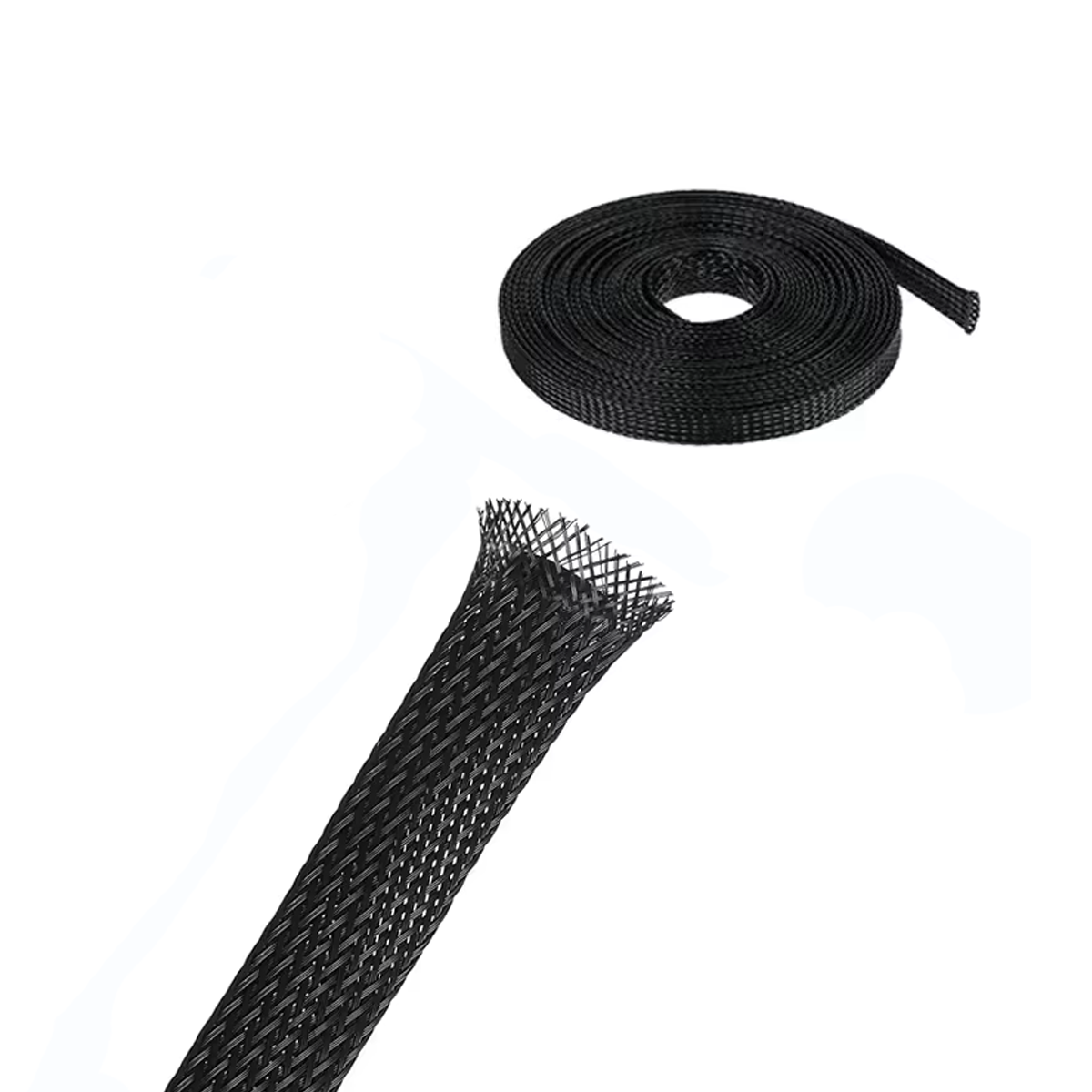1m Malha Náutica Expansível 1/2 12mm chicote automotivo FT