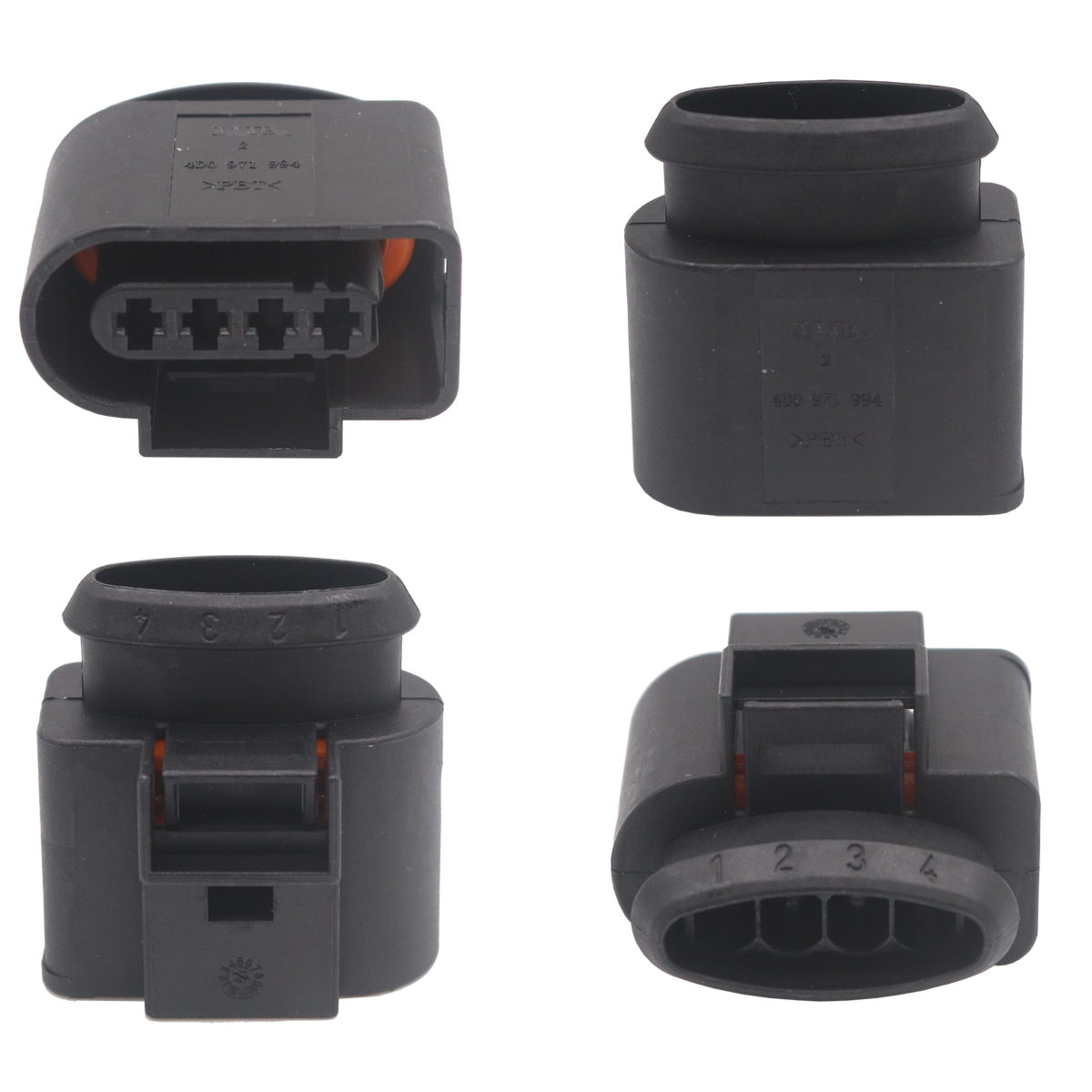 Conector plug 4 vias Bobina individual bosch VW Gol G6 fueltech