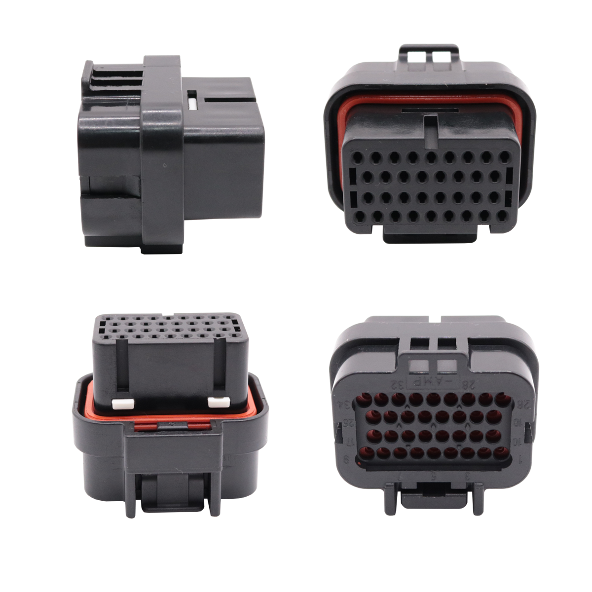 Conector Plug desmontado 34 pinos lado A fueltech ft600