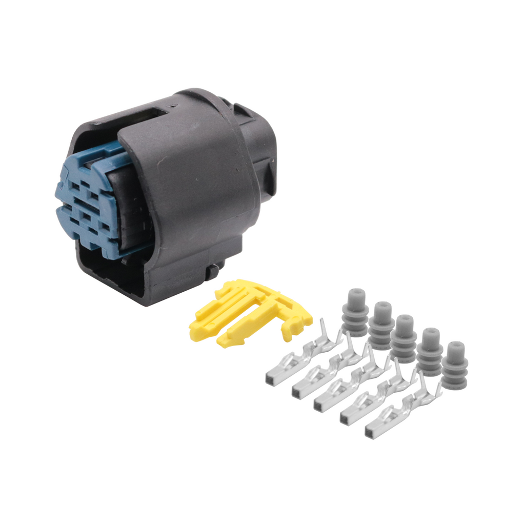 Conector plug 5 vias sensor de pressão e temperatura bosch