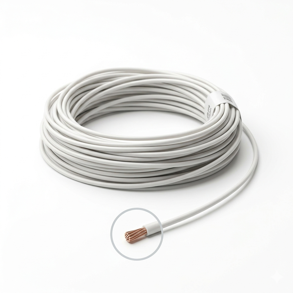 25m fio branco automotivo chicote ft TC chicotes 2,50mm