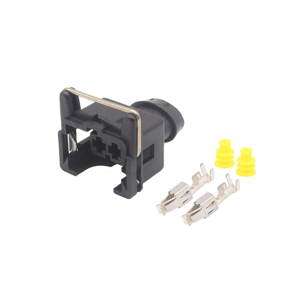 Conector plug 2 vias bico injetor sensor de temperatura