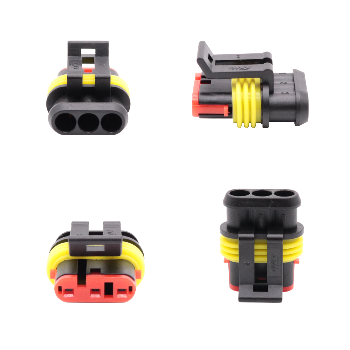 Conector plug 3 vias desmontado para sensor ps10b/ps10 fueltech