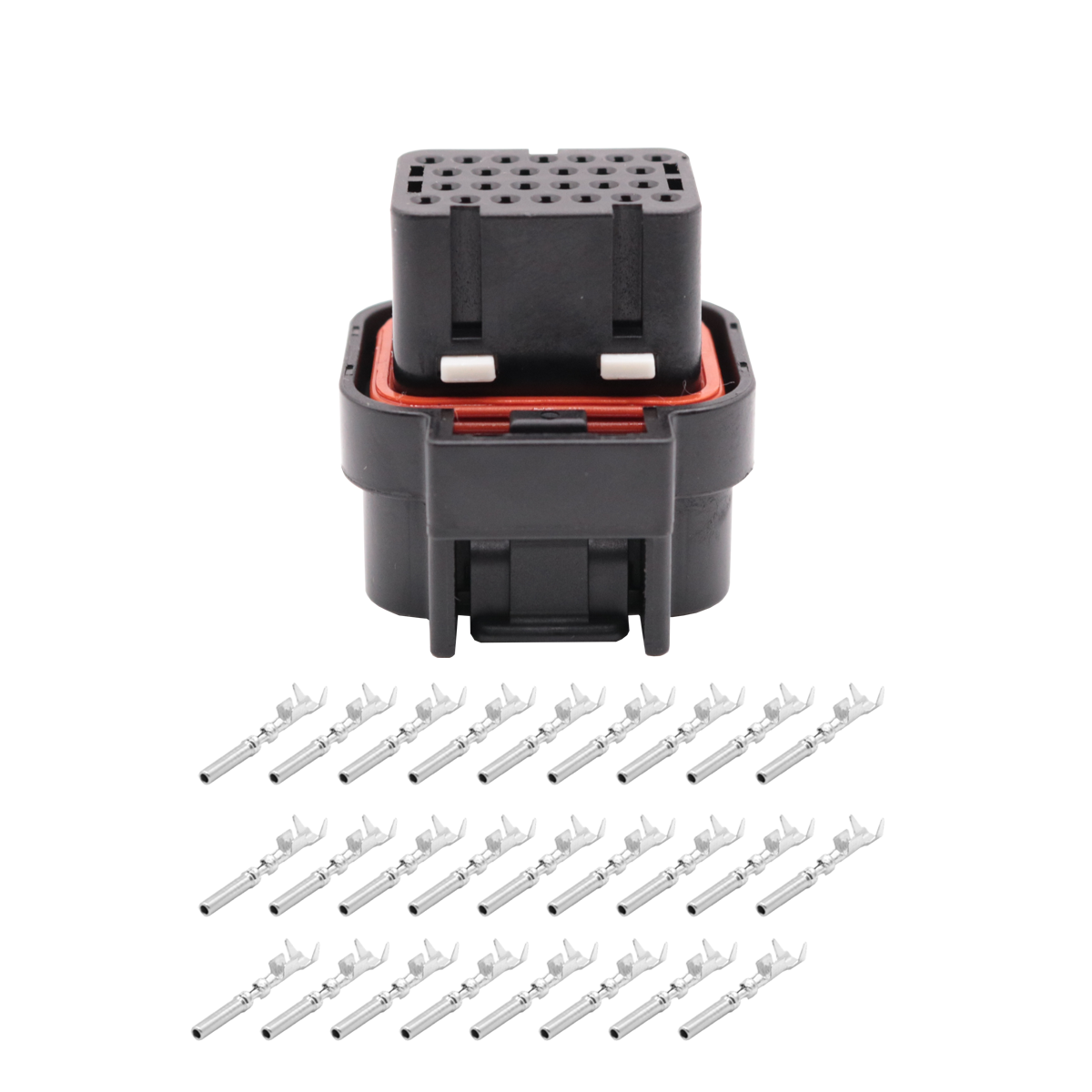Conector Plug desmontado 26 pino fueltech ft450 + terminais