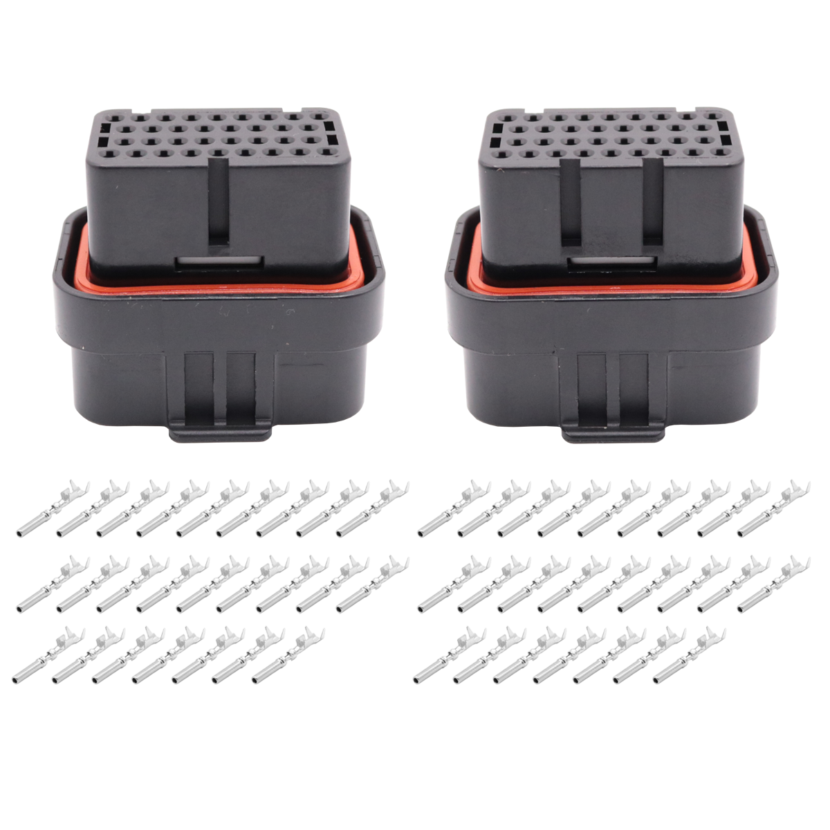 kit Conector Plug desmontado 34 pinos A e B fueltech ft600