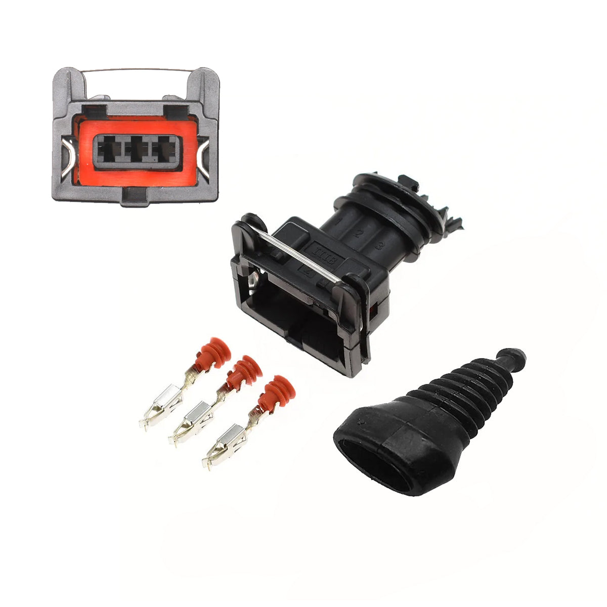 Conector Plug 3 Vias Do Sensor De Rotação Fiat/fueltech