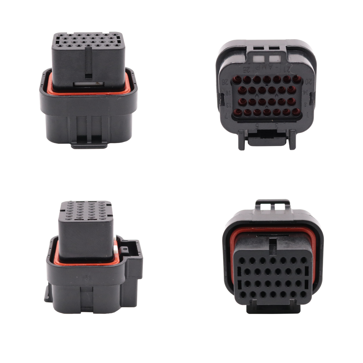 Conector Plug desmontado 26 pino fueltech ft450 + terminais