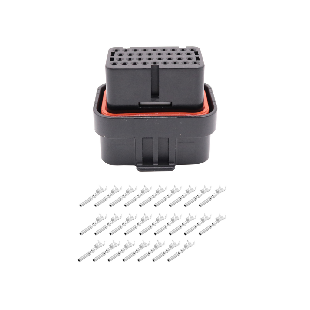 Conector Plug desmontado 34 pinos lado A fueltech ft600
