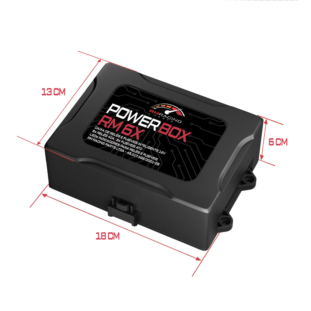 Painel Relés Fusíveis p/ Injeção FuelTech c/ LED indicativo