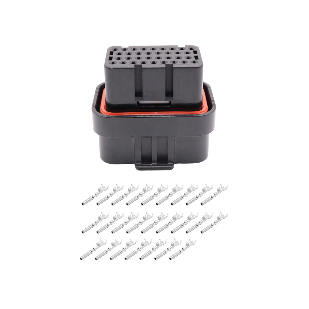 Conector Plug desmontado 34 pinos lado B fueltech ft600