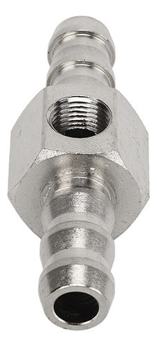 Adaptador T pressão de combustível linha 3/8 p/ PS10 1/8NPT