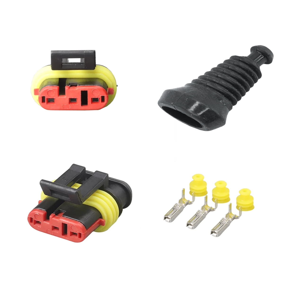 Conector plug para sensor ps10b/ps10 fueltech c/acabamento