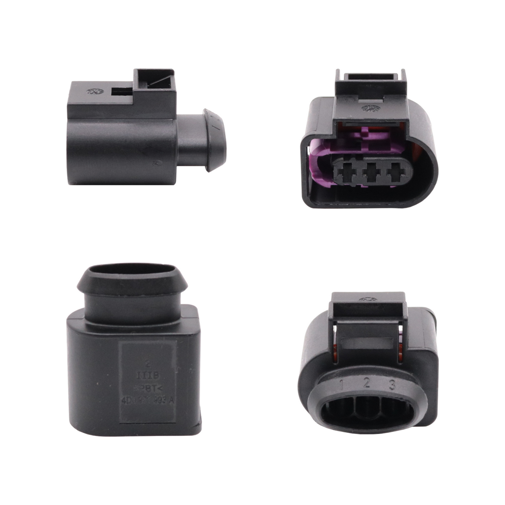 Conector plug 3 vias sensor pressão de combustivel Golf Jetta TSI