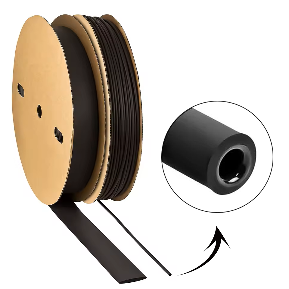 1m termo retrátil com cola 3/8 9mm para Chicote automotivo