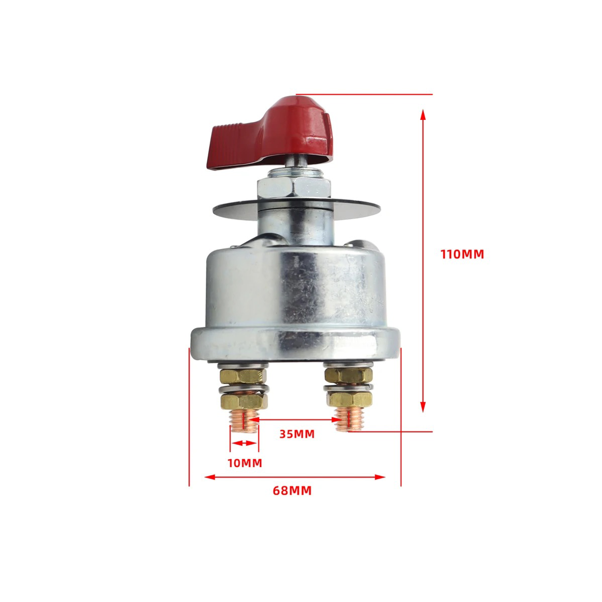 Chave geral metalica  automotiva 12v 300a fueltech injepro