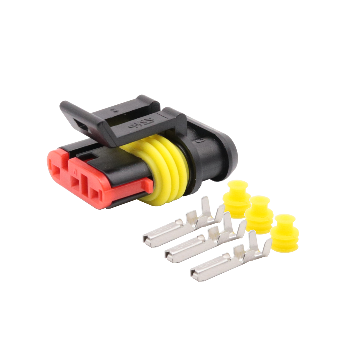Conector plug 3 vias desmontado para sensor ps10b/ps10 fueltech