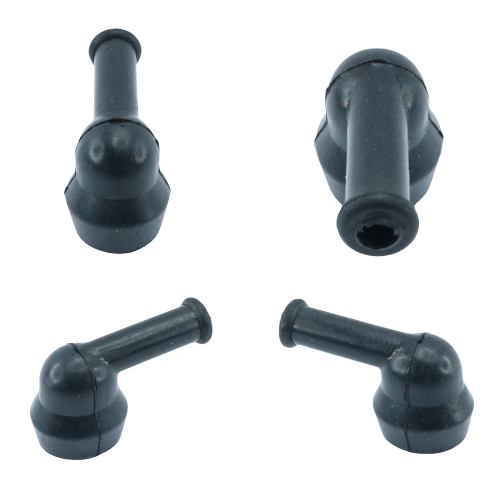 1x borracha conector 2 pino em 90º para chicote de injeção